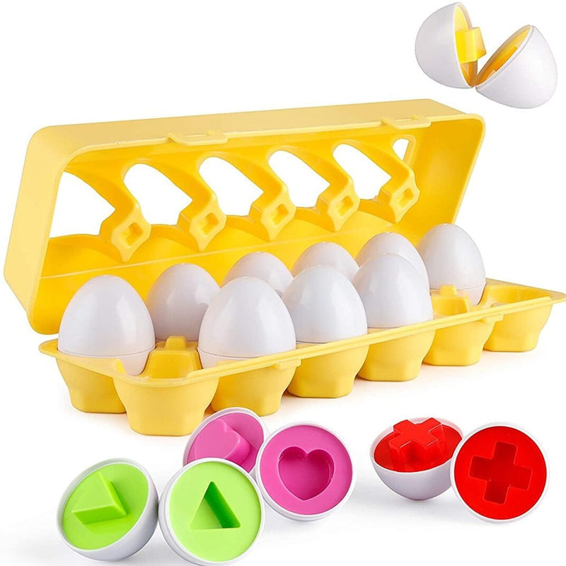 【Big Sale】Color & Shapes Matching Egg Set
