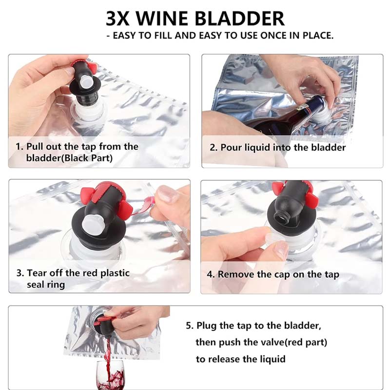 Red Wine Dispenser Tote Bag