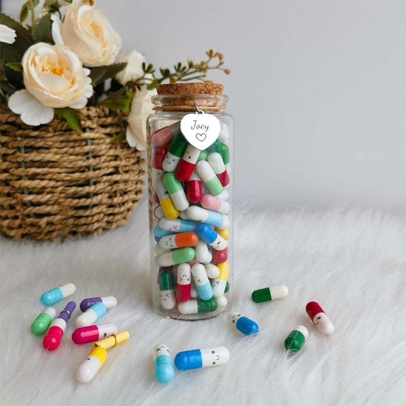 Capsule Letters Message In the Bottle (Mixed Color π)