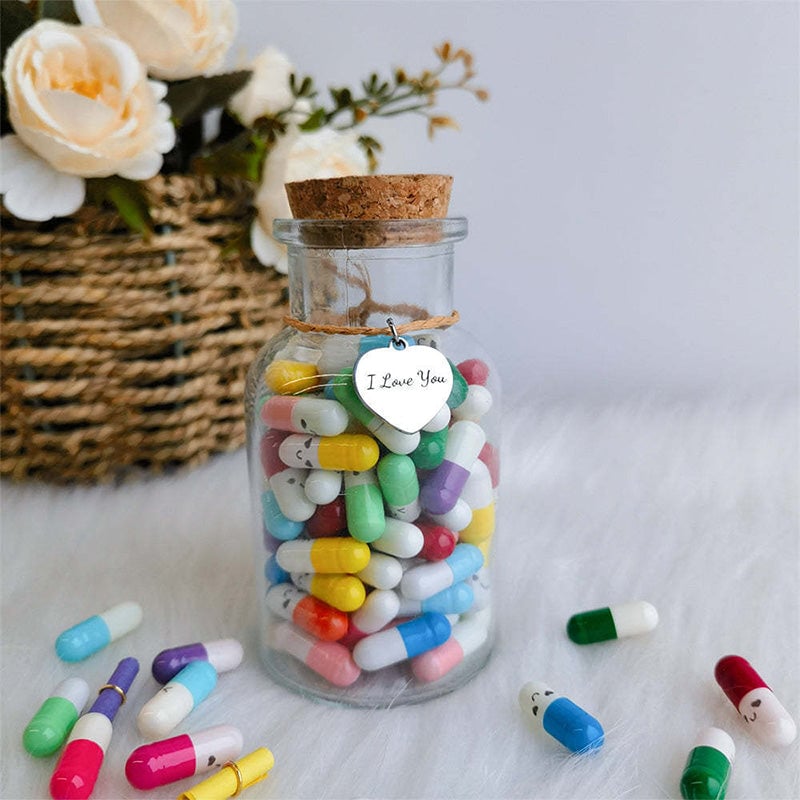 Capsule Letters Message In the Bottle (Mixed Color π)