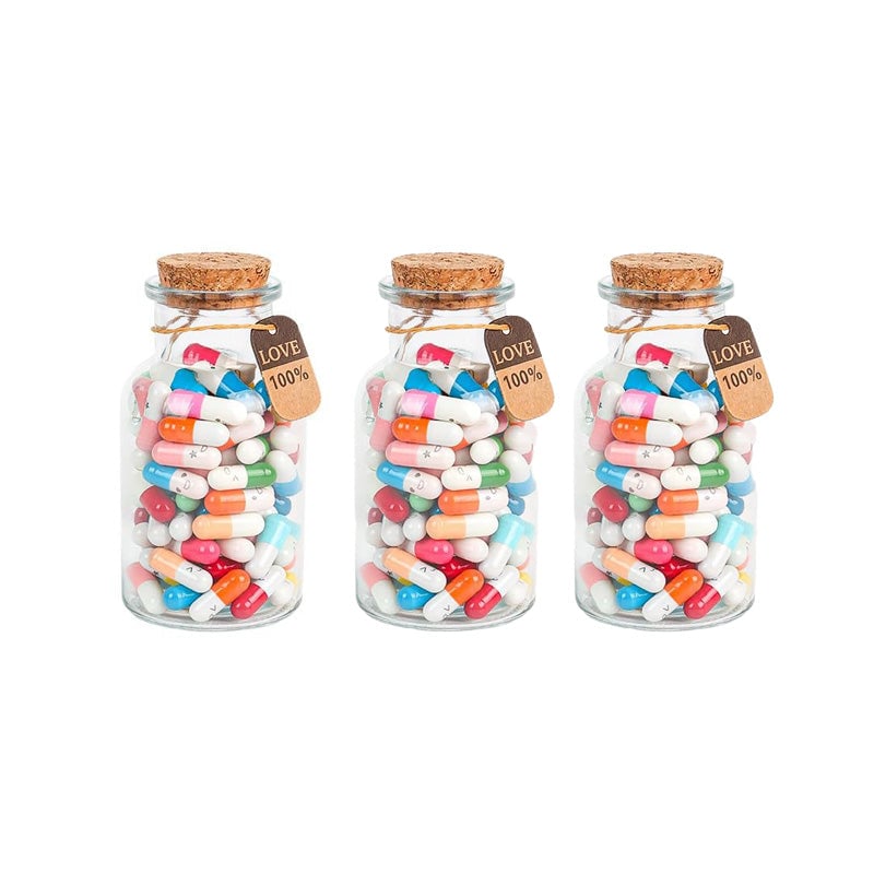 Capsule Letters Message In the Bottle (Mixed Color π)
