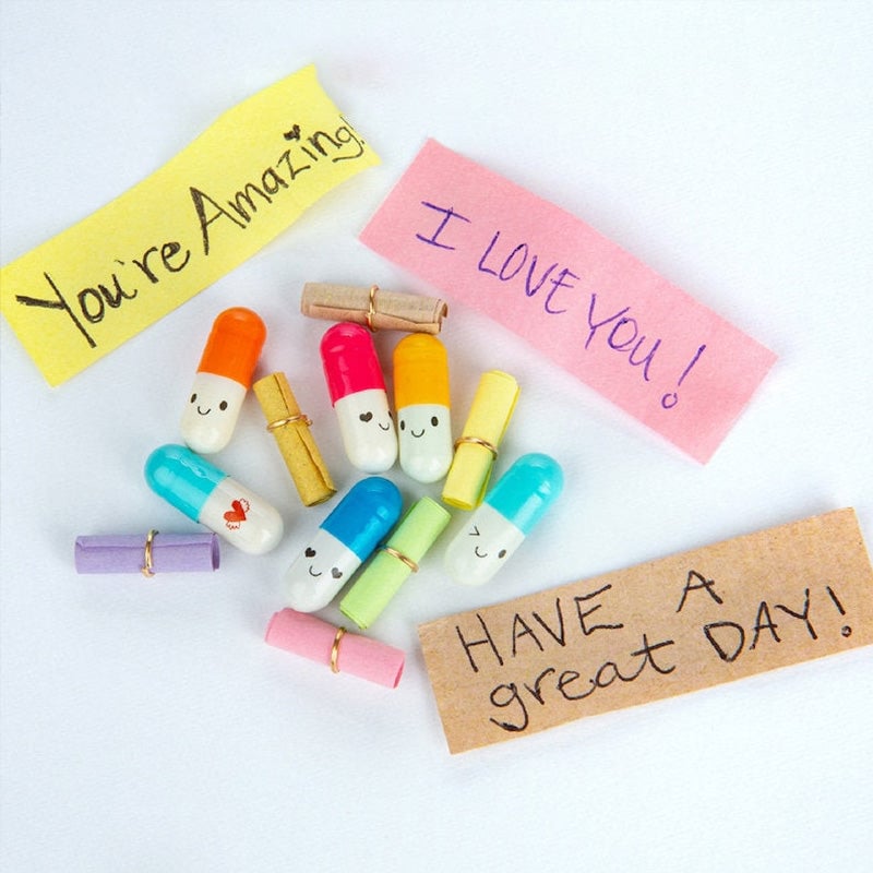Capsule Letters Message In the Bottle (Mixed Color π)