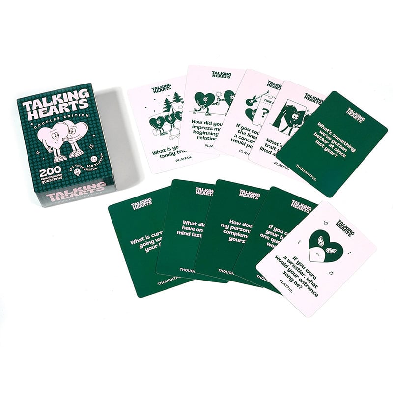 Talking Hearts Couple Card Game