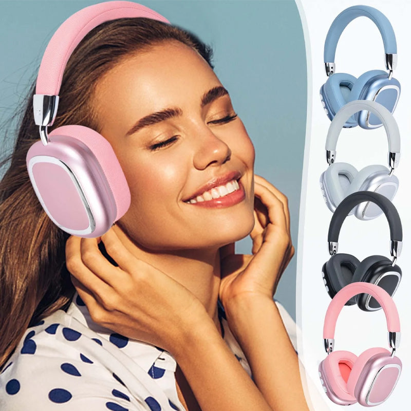 Wireless Headphones with Built-in Microphone