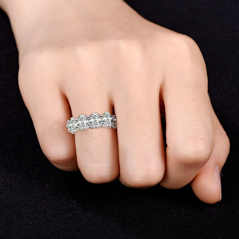 Oval Wide Zirconia Ring