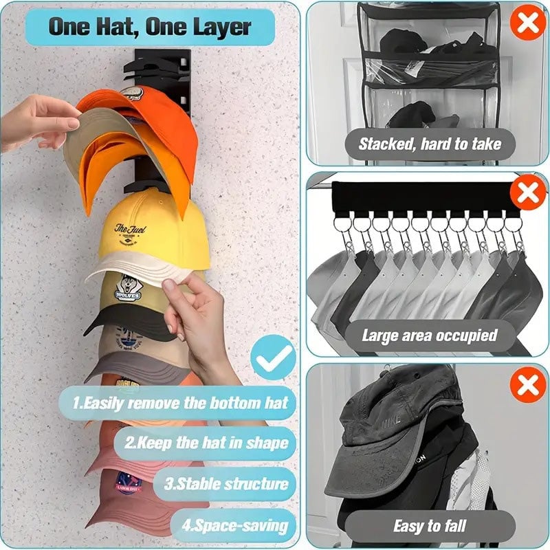Baseball Cap Storage Rack