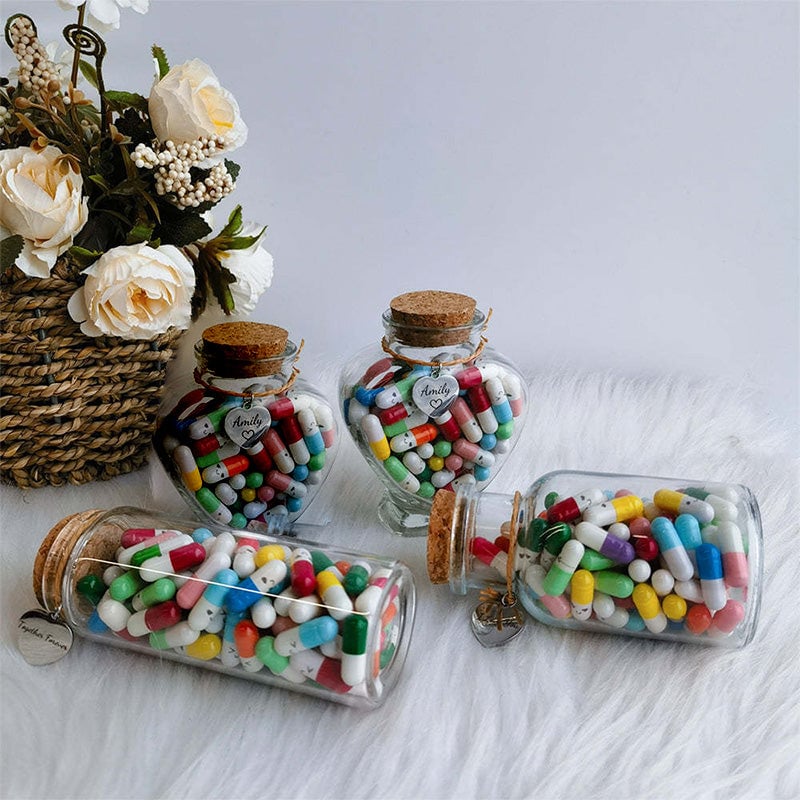 Capsule Letters Message In the Bottle (Mixed Color π)