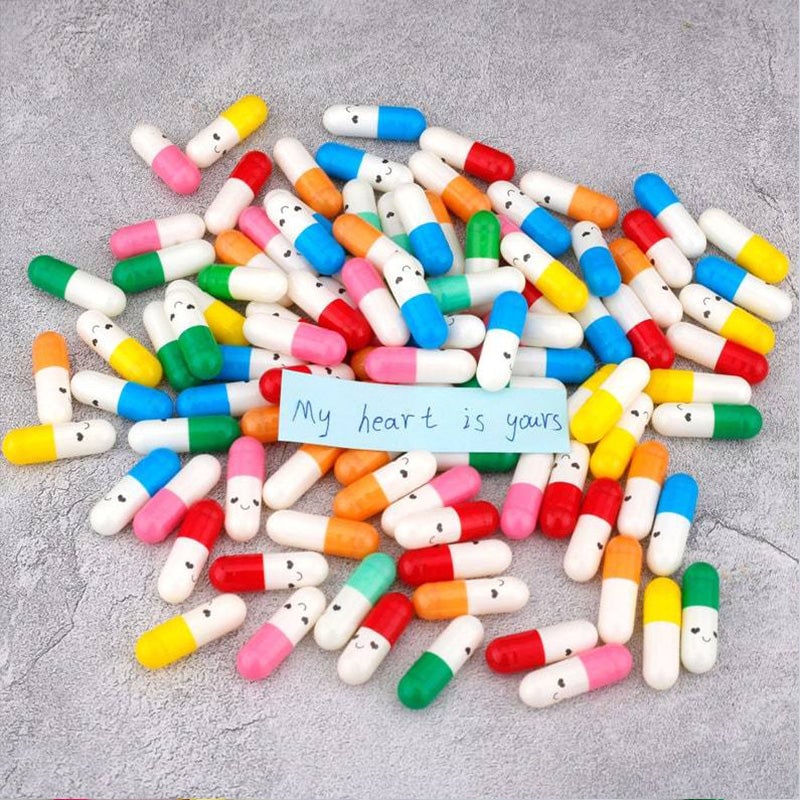 Capsule Letters Message In the Bottle (Mixed Color π)