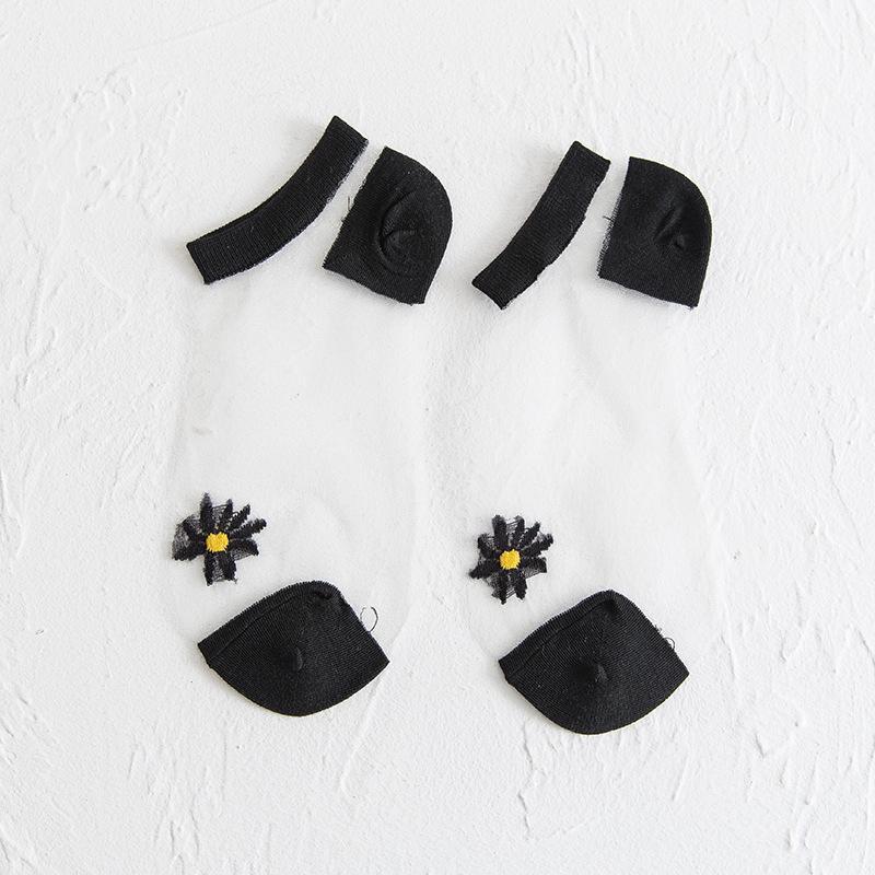 Lilyrhyme™ Translucent Daisy Socks, 5 pairs