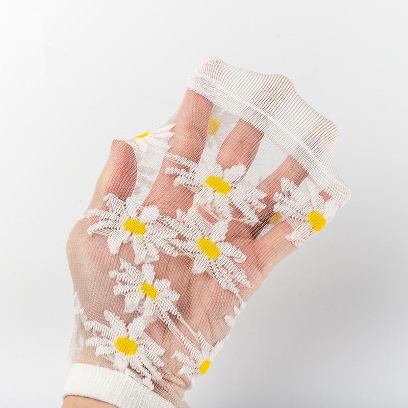 Lilyrhyme™ Translucent Daisy Socks, 5 pairs