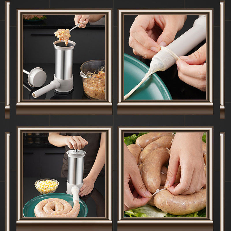 Sausage Stuffer with 4 Different Sizes Stuffing Tubes