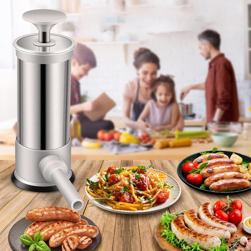 Sausage Stuffer with 4 Different Sizes Stuffing Tubes