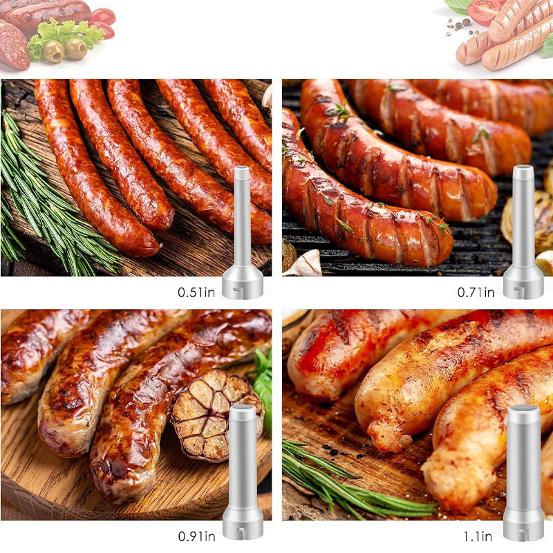 Sausage Stuffer with 4 Different Sizes Stuffing Tubes