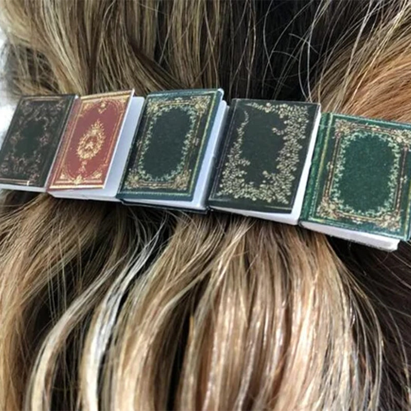 ๐๐๐๐Miniature book hair clip barrette