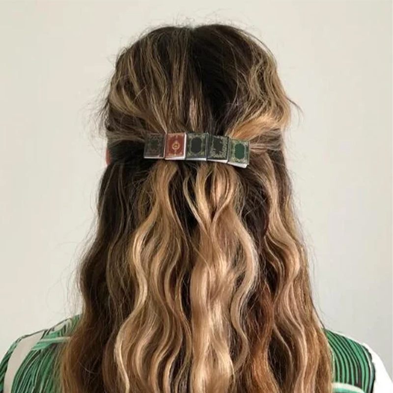 ๐๐๐๐Miniature book hair clip barrette