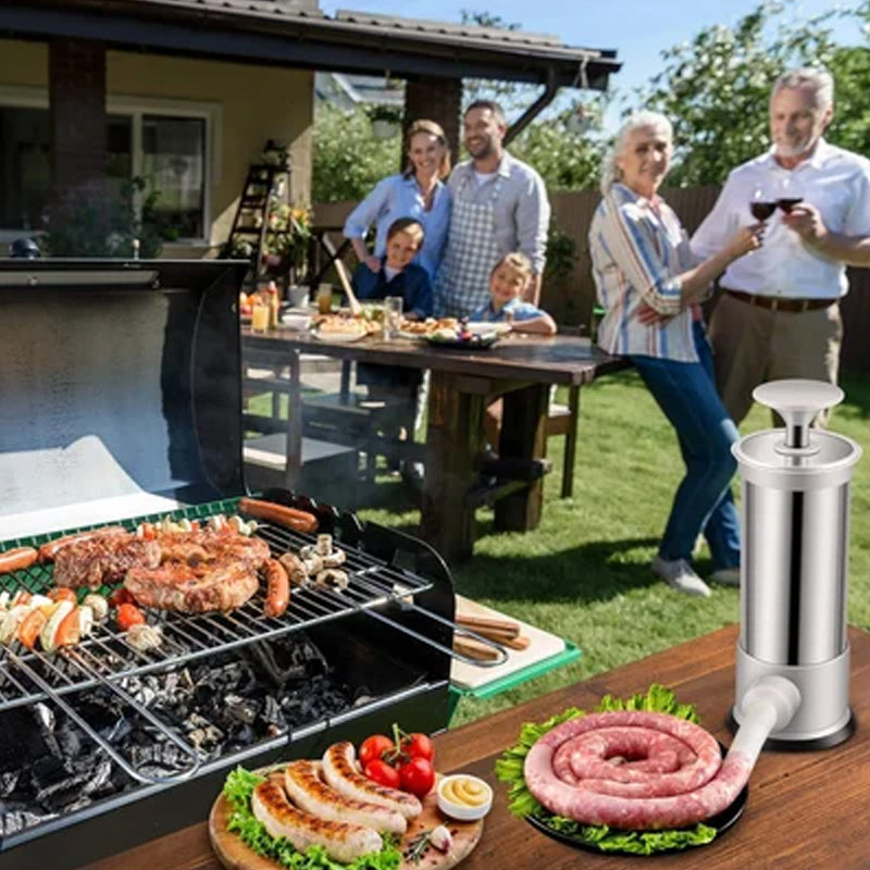 Sausage Stuffer with 4 Different Sizes Stuffing Tubes