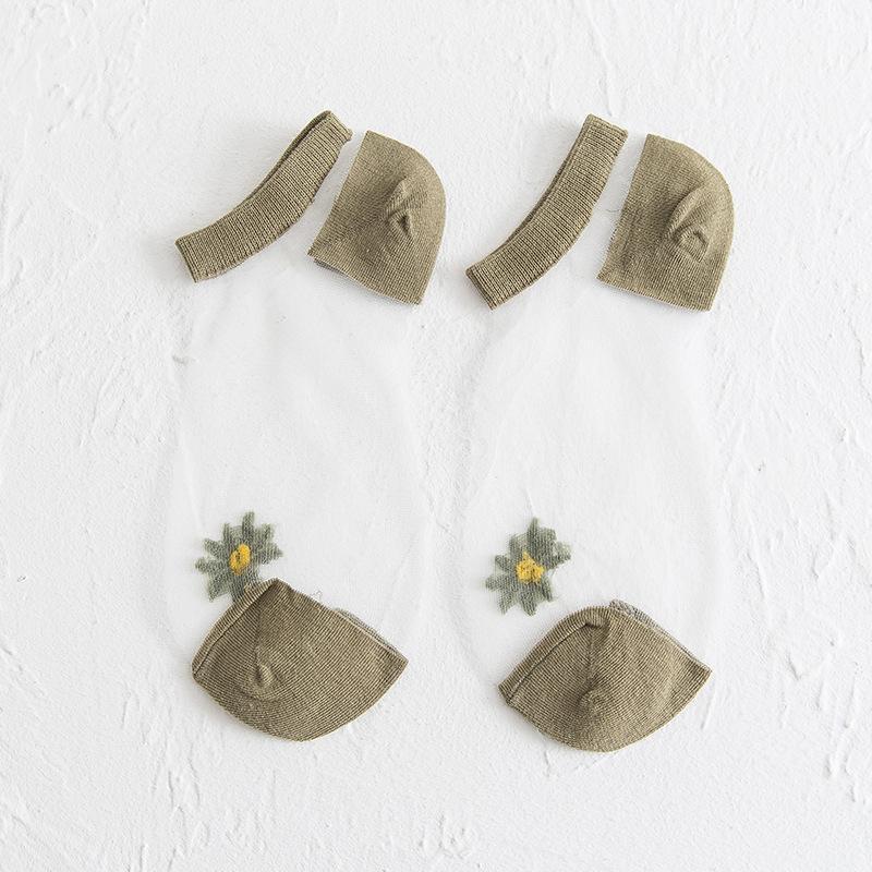 Lilyrhyme™ Translucent Daisy Socks, 5 pairs