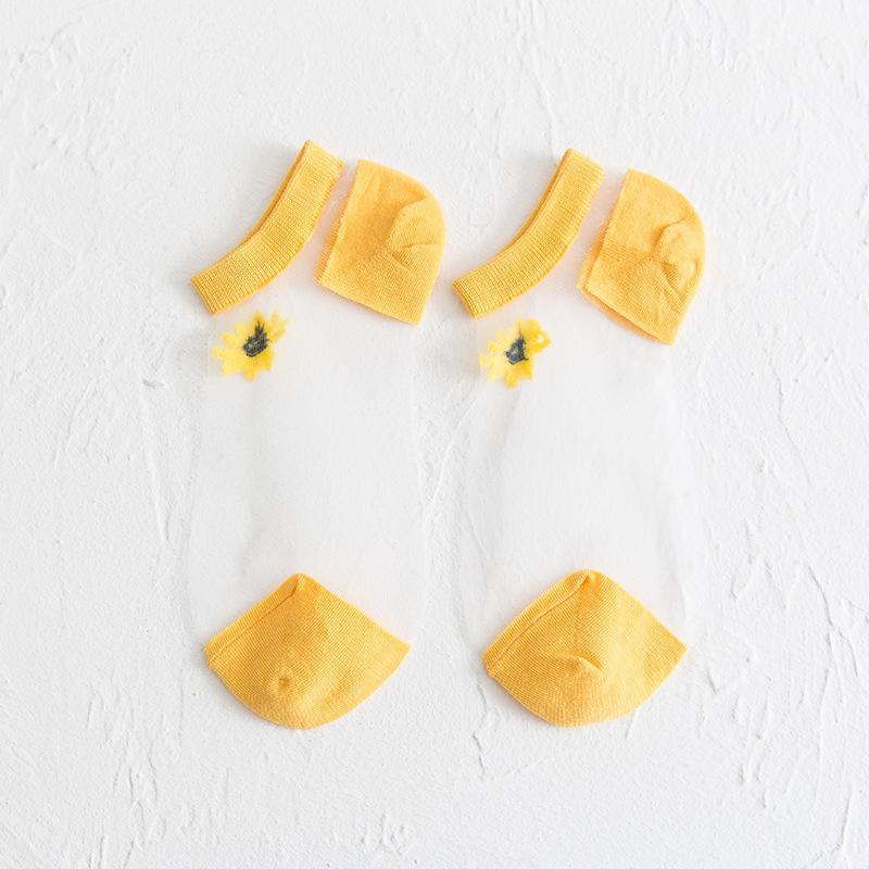 Lilyrhyme™ Translucent Daisy Socks, 5 pairs