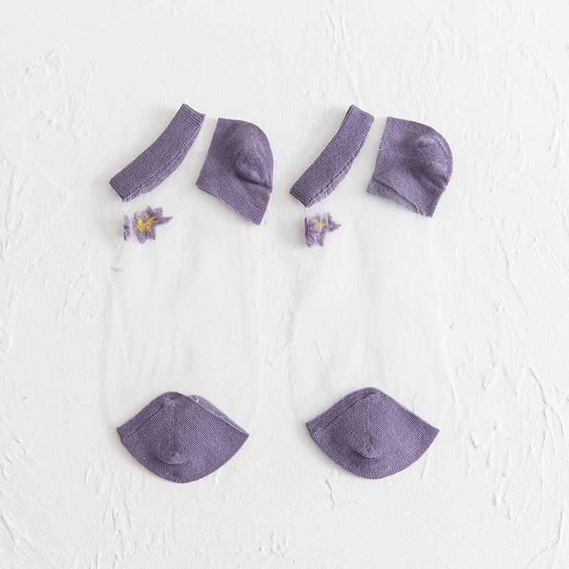 Lilyrhyme™ Translucent Daisy Socks, 5 pairs