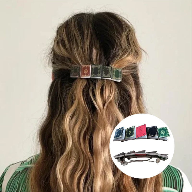 ๐๐๐๐Miniature book hair clip barrette