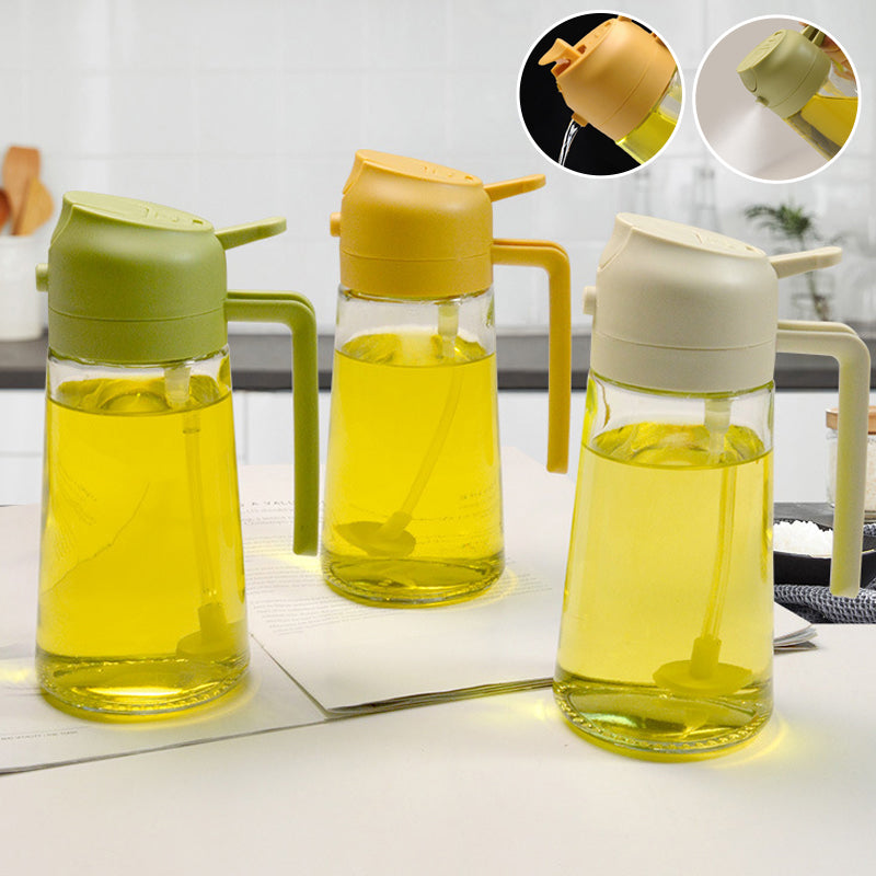 2-in-1 Glass Oil Sprayer and Dispenser