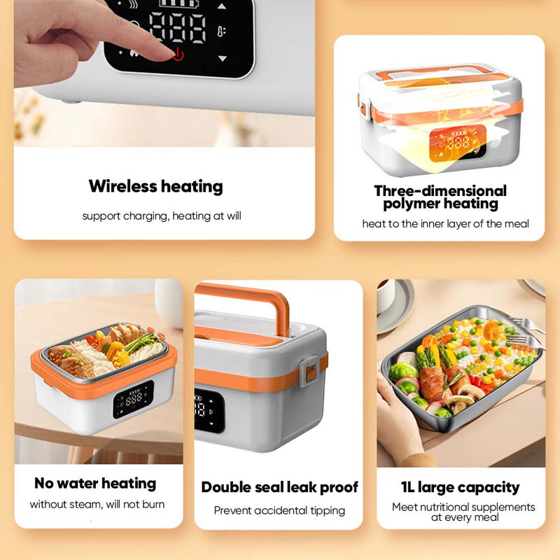 Wireless Heated Lunch Box (1L Capacity)