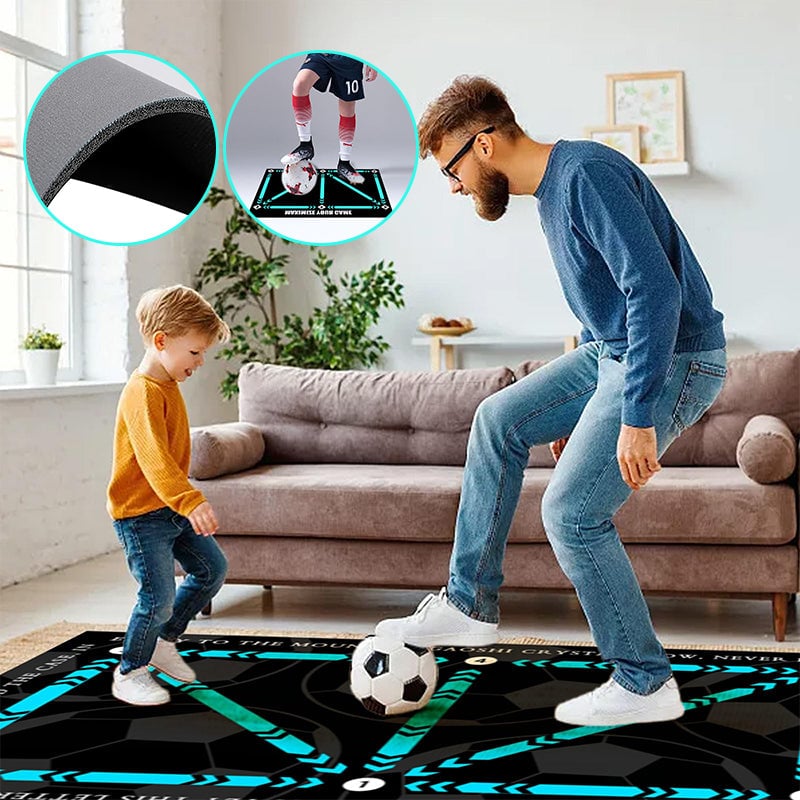 Silent Non-Slip Soccer Training Mat for All Levels