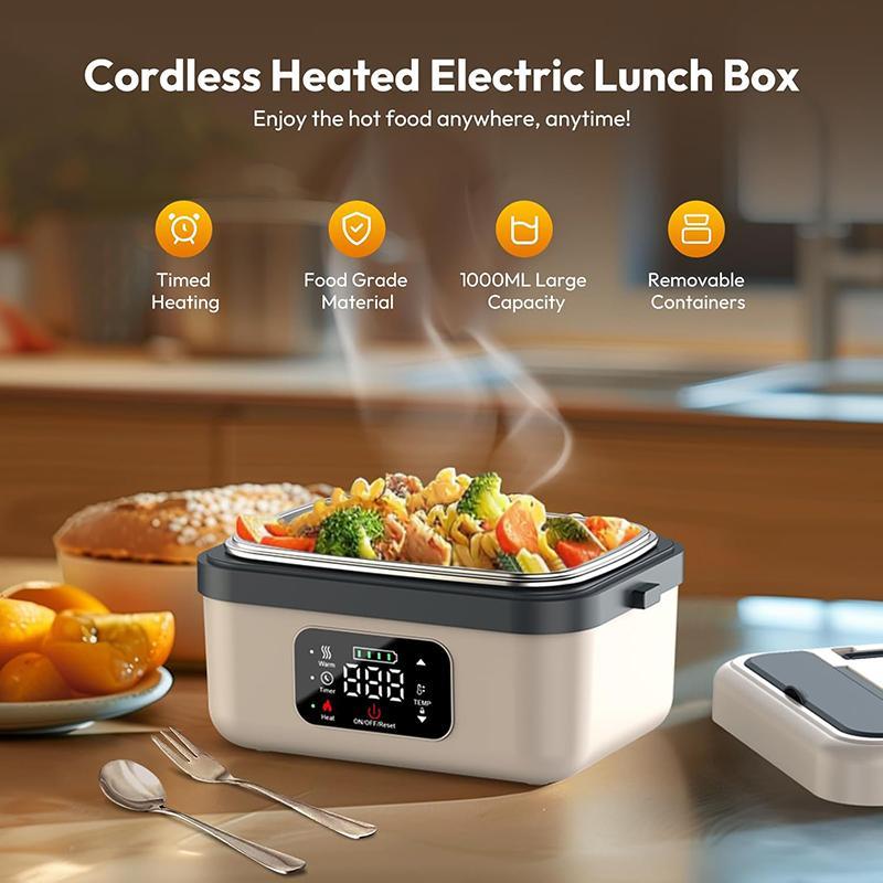 Wireless Heated Lunch Box (1L Capacity)