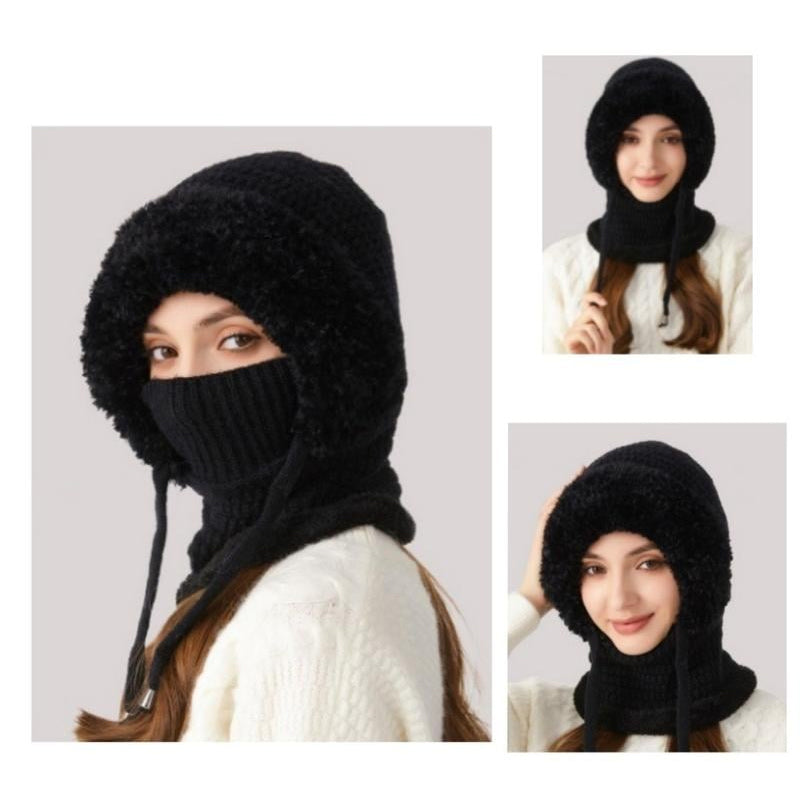 3-in-1 Knitted Beanie Hat