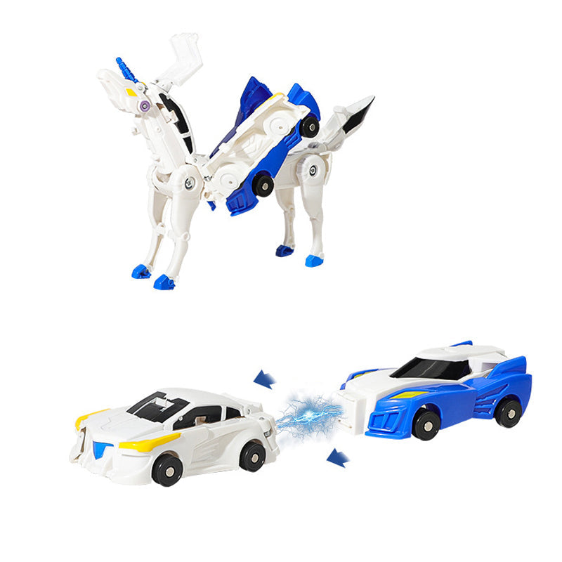 Transform car toys into magical flying horses and unicomns!