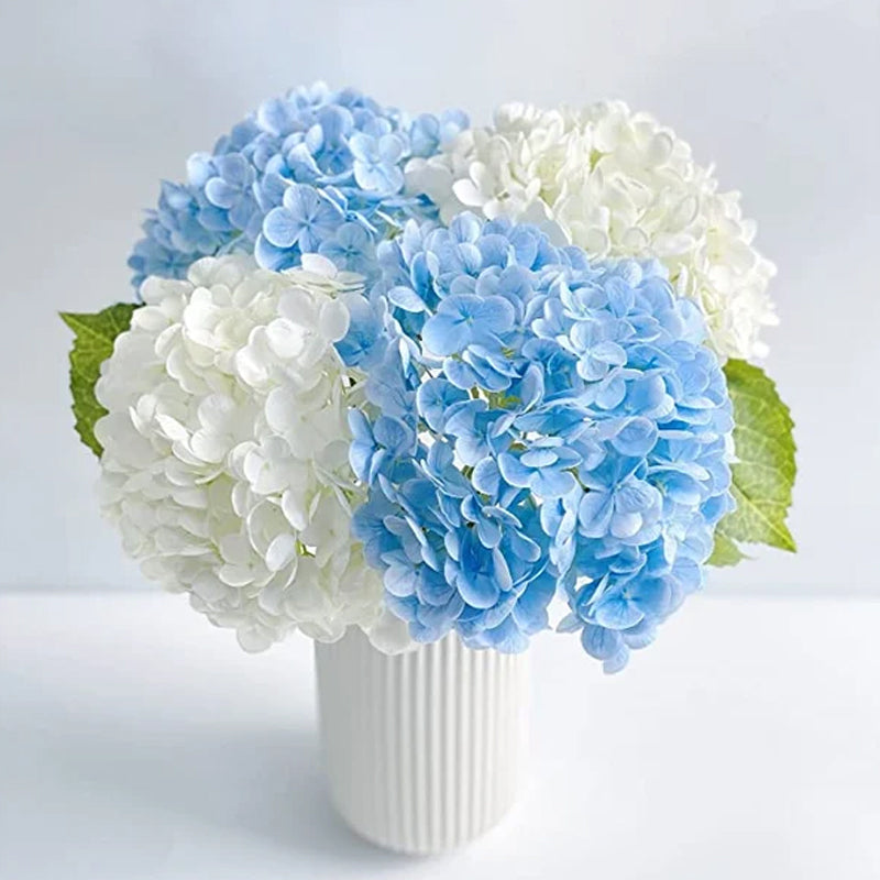 Outdoor artificial hydrangea flowers