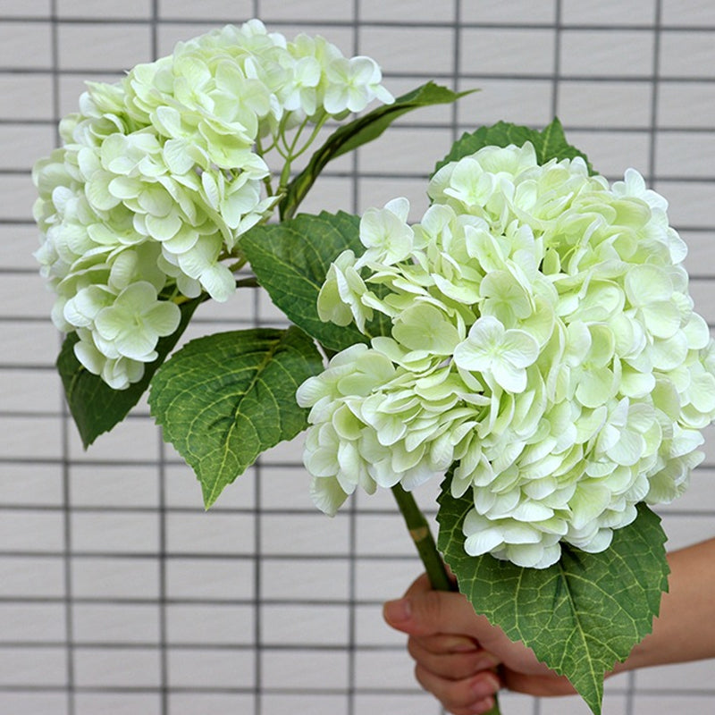 Outdoor artificial hydrangea flowers