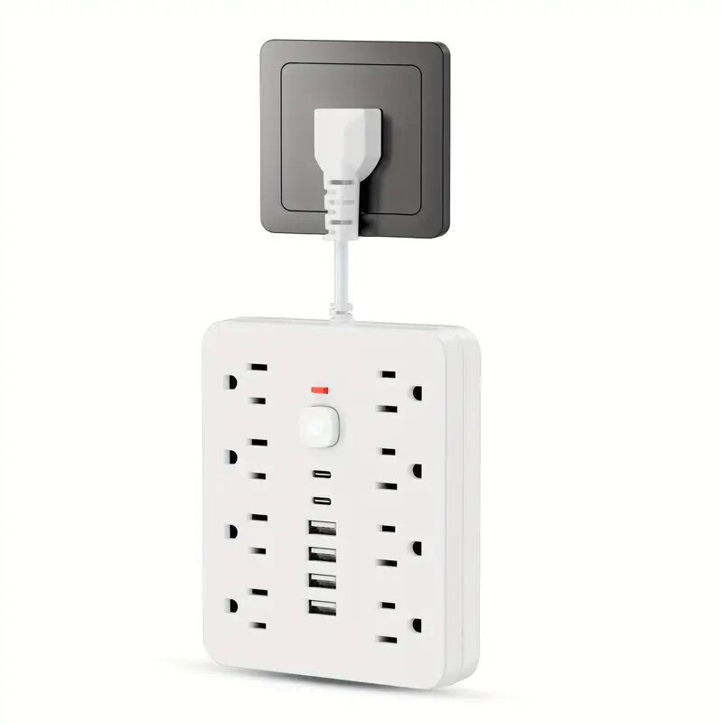 14-in-1 Multifunctional Power Strip with USB & USB-C Ports