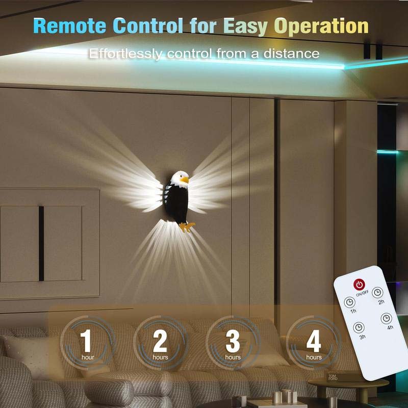 Bald Eagle Decorative Wall Lamp