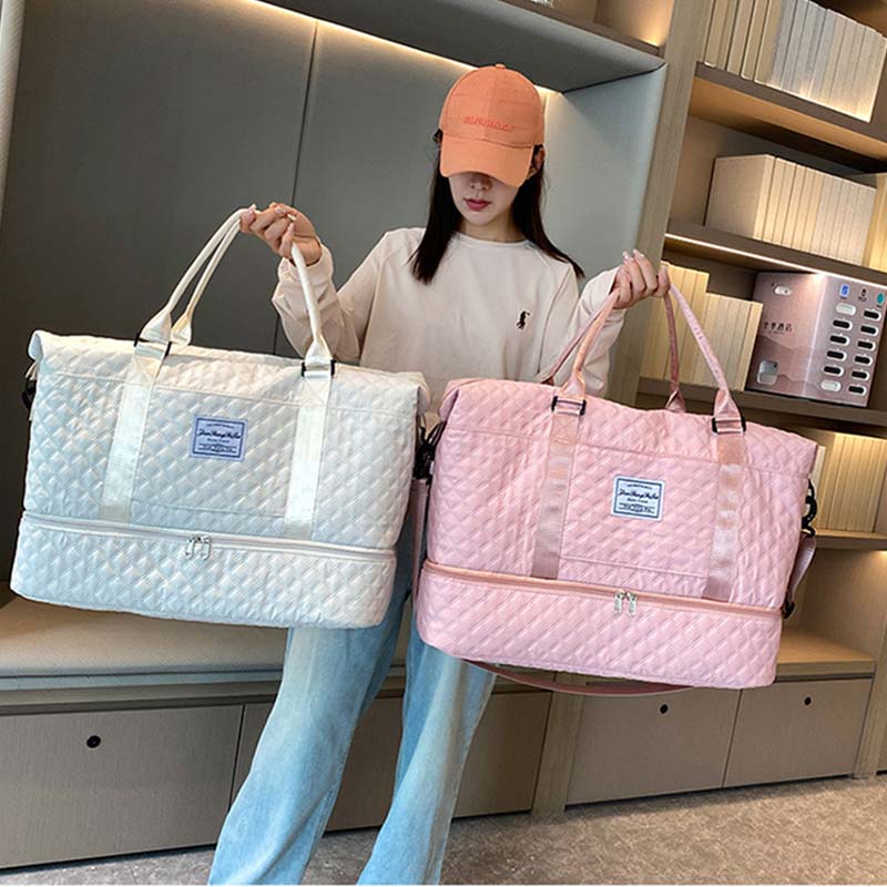 Diamond Grid Dry And Wet Separation Bag
