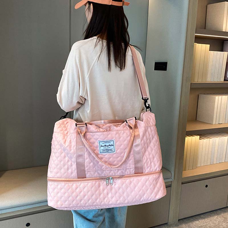Diamond Grid Dry And Wet Separation Bag