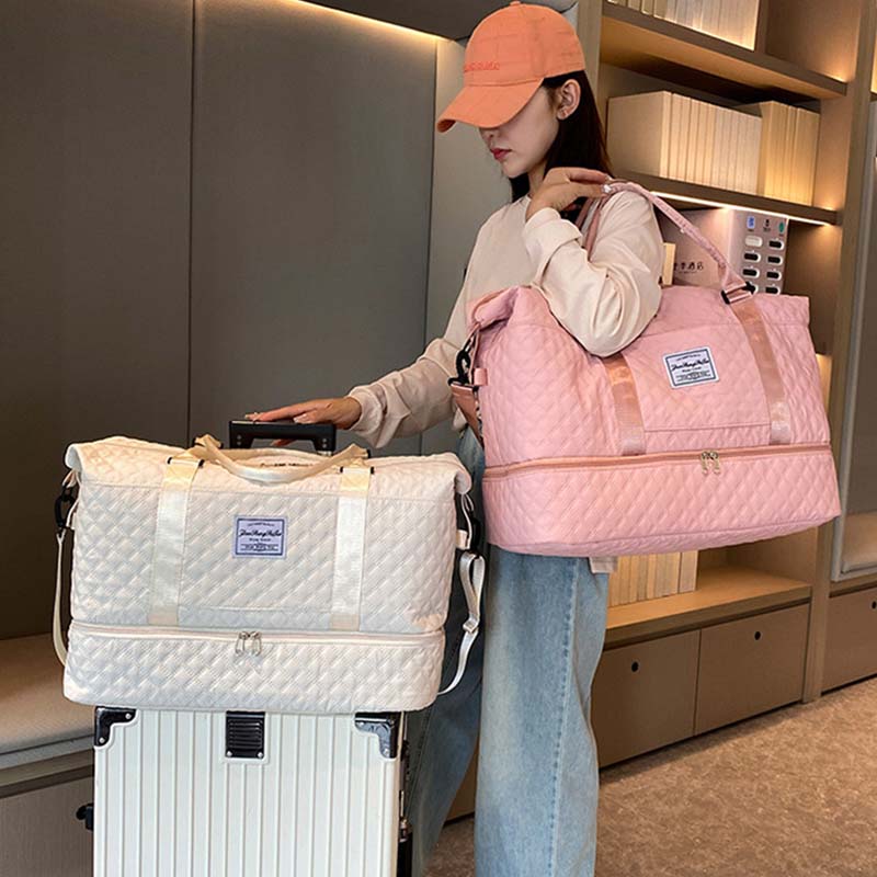 Diamond Grid Dry And Wet Separation Bag