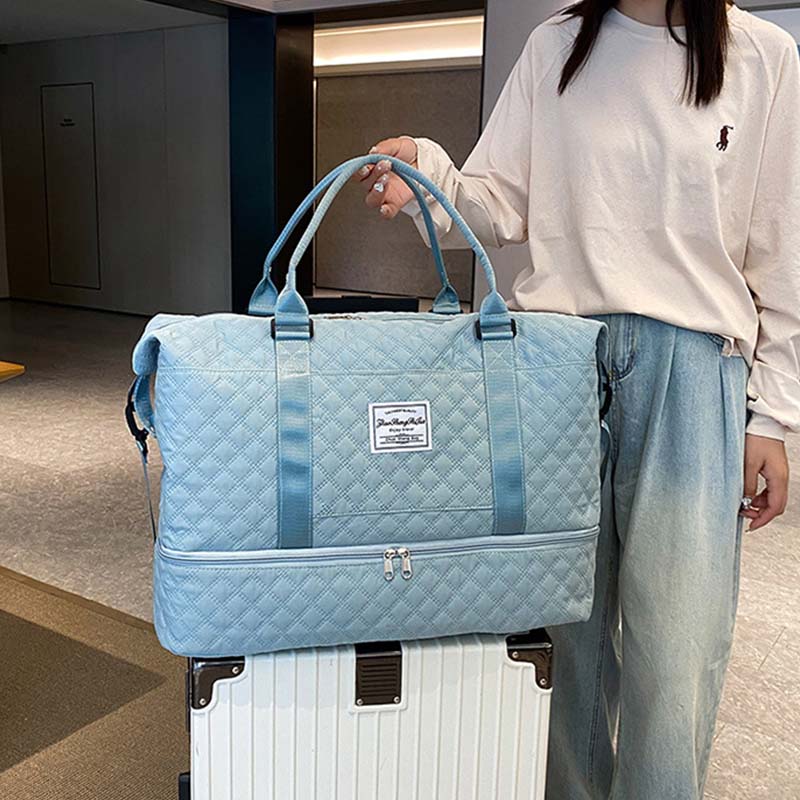 Diamond Grid Dry And Wet Separation Bag