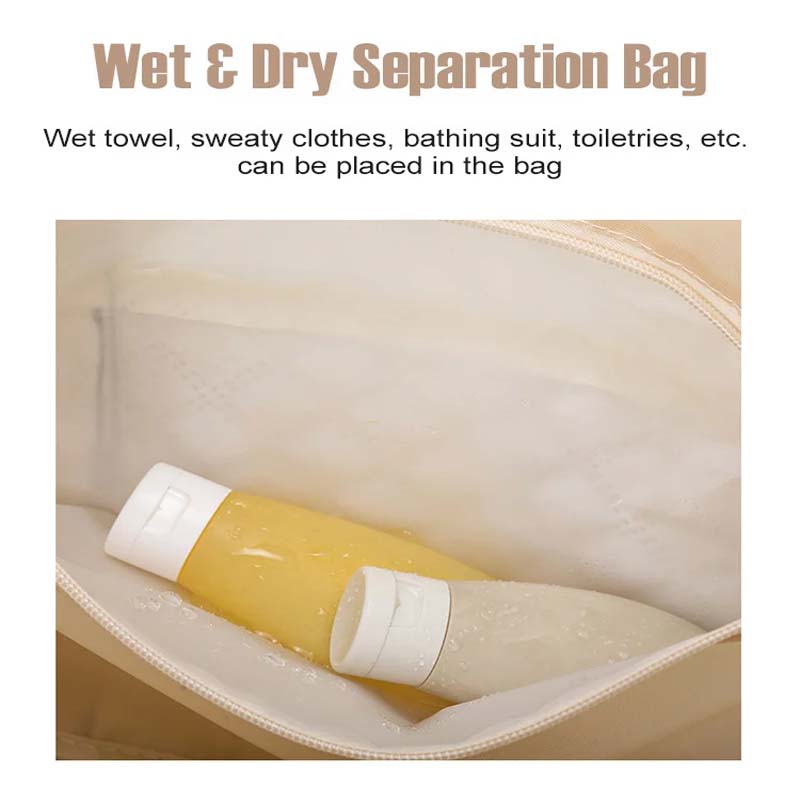 Diamond Grid Dry And Wet Separation Bag