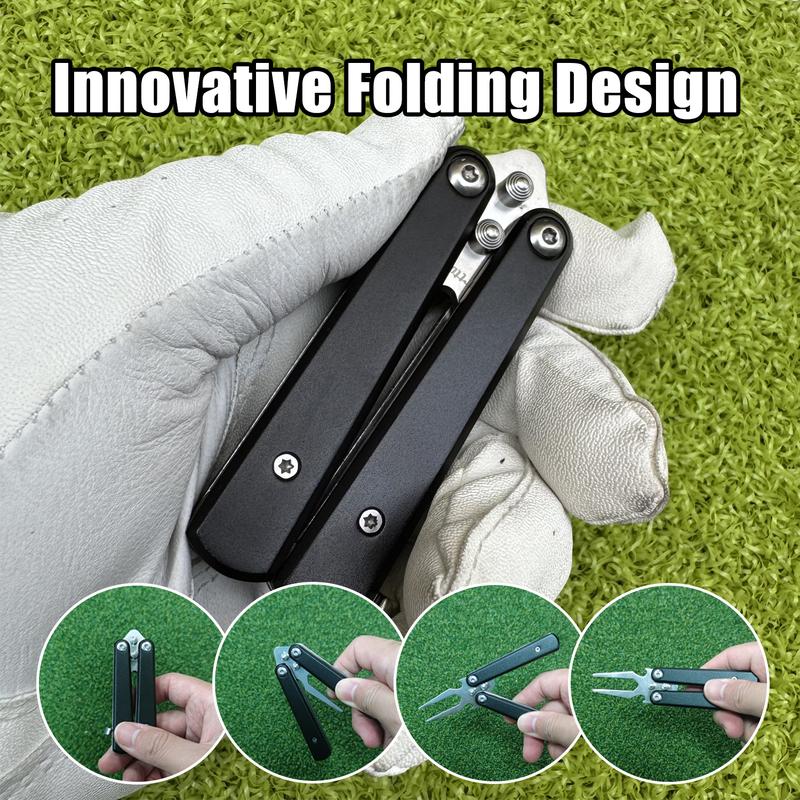 Folding Butterfly Golf Divot Tool with Bottle Opener