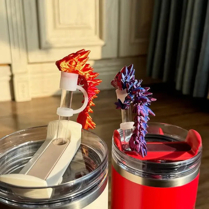 3D Printed Dragon Stanley Straw Topper