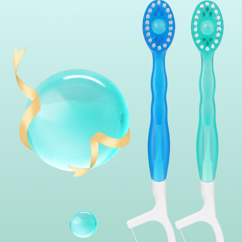 5in 1 Toothbrush & Floss & Tongue Scraper & Toothpick Set(12 PCS)