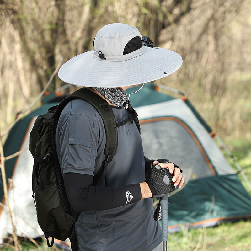 Solar & USB Charging Fan Outdoor Fishing Hat