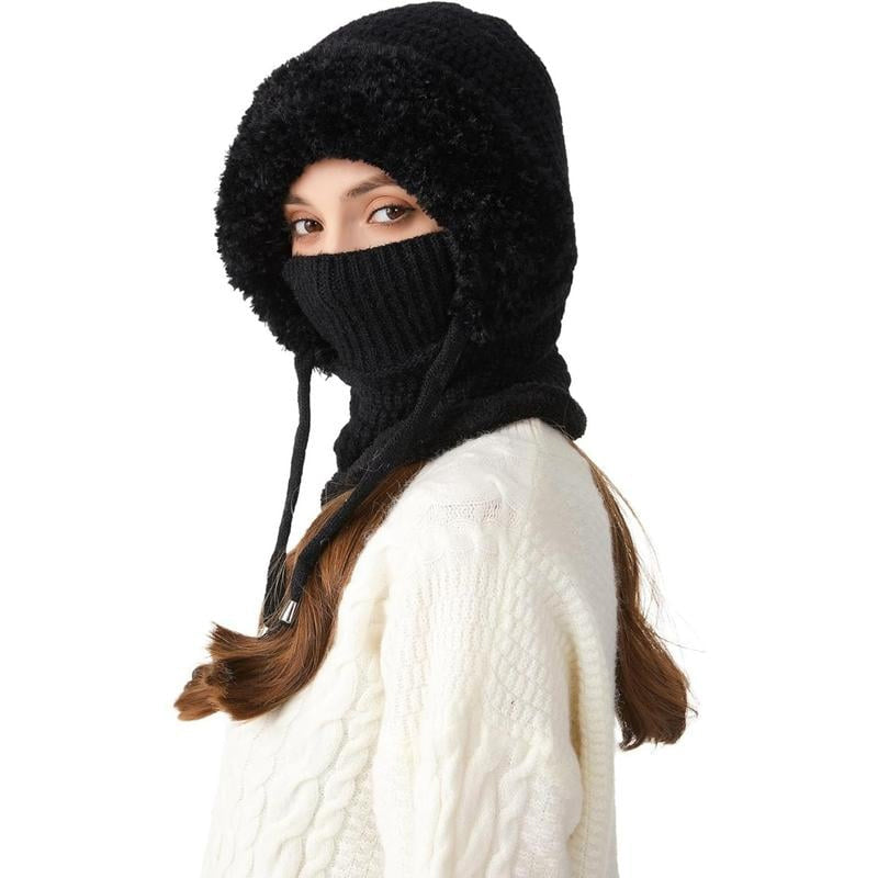 3-in-1 Knitted Beanie Hat