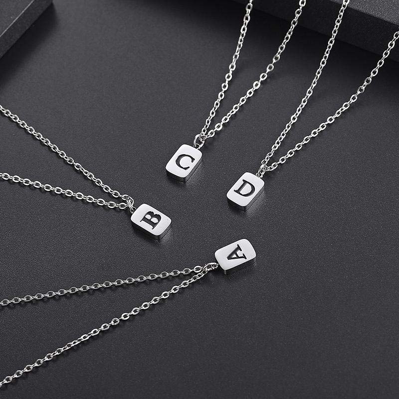 Hollow letter necklace
