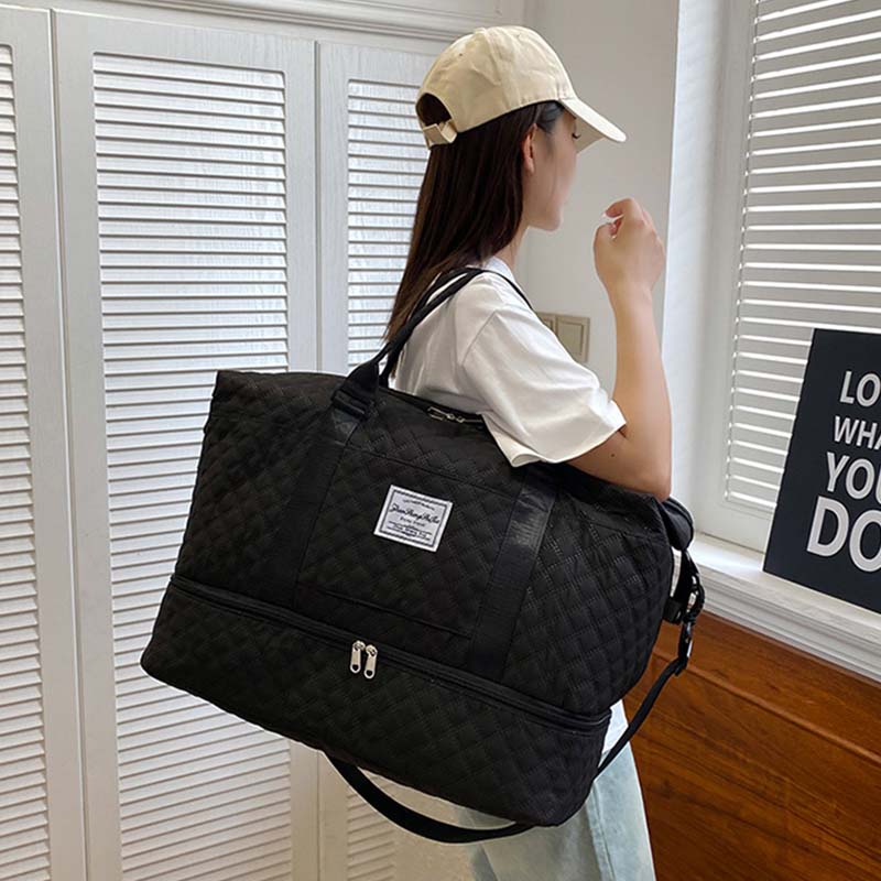 Diamond Grid Dry And Wet Separation Bag