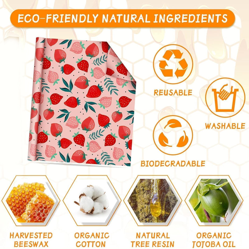 Beeswax Food Wraps (3-Piece Set)