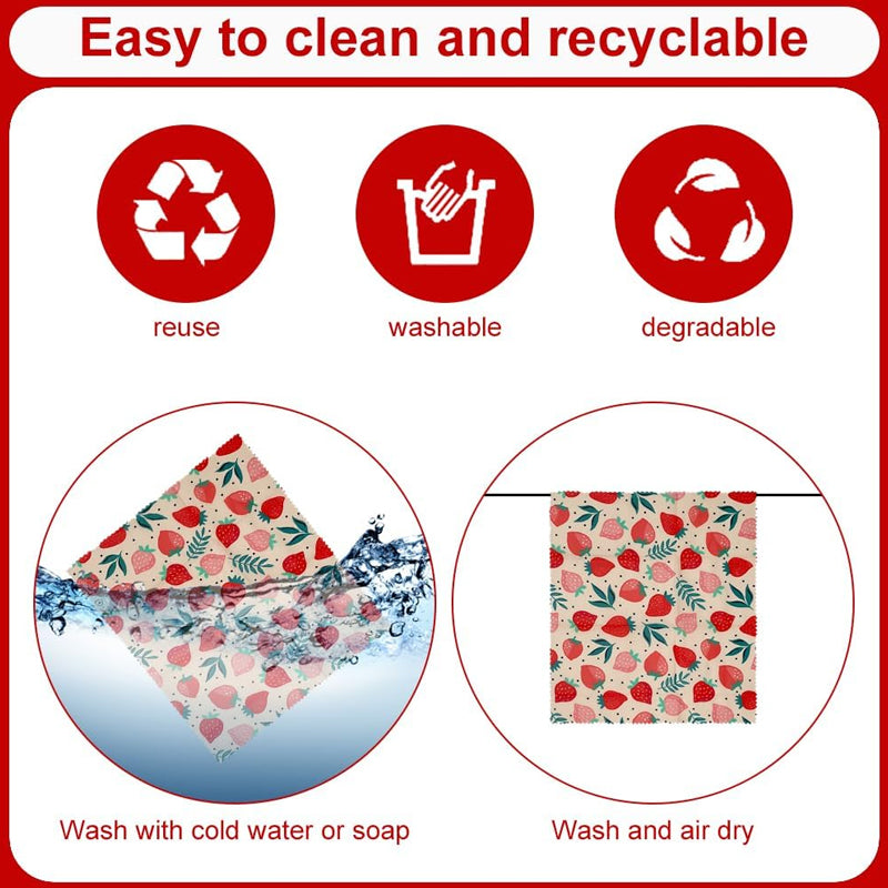 Beeswax Food Wraps (3-Piece Set)