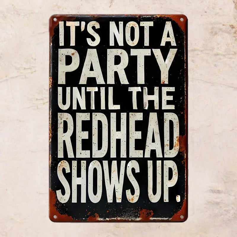 Vintage Humor Metal Sign