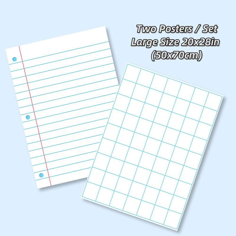 Large Laminated Dry Erase Posters